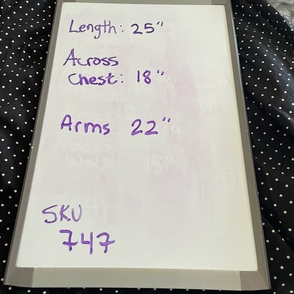 NEW WITH TAGS Old Navy black white polka dot long sleeved blouse collared shirt - Picture 8 of 8